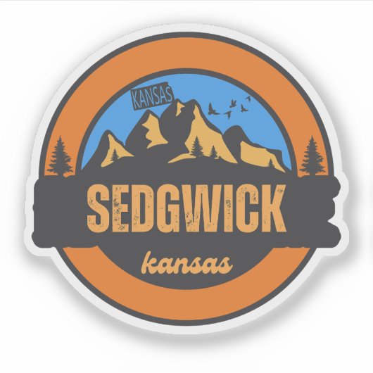 Sedgwick, Kansas Sticker (Voorkant)