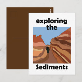 Sedimentair gesteente Verkennen van de sedimenten Briefkaart