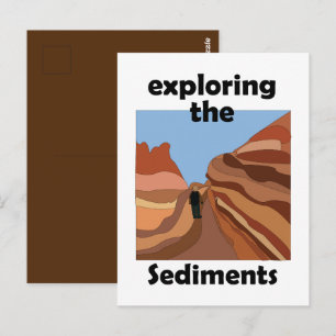 Sedimentair gesteente Verkennen van de sedimenten Briefkaart