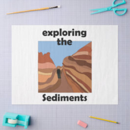 Sedimentair gesteente Verkennen van de sedimenten Tissuepapier