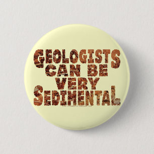 "Sedimentaire" geologen Ronde Button 5,7 Cm