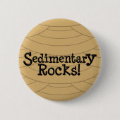 Sedimentaire gesteenten! ronde button 5,7 cm (Voorkant)