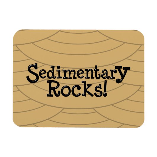 Sedimentaire rotsen! magneet (Horizontaal)