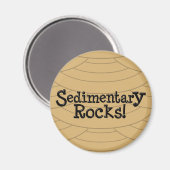Sedimentaire rotsen! Magneet (Voorkant / Achterkant)