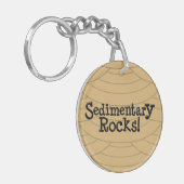 Sedimentaire rotsen! sleutelhanger (Voorkant Links)