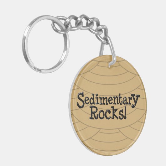Sedimentaire rotsen! sleutelhanger (Voorkant Links)