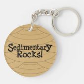Sedimentaire rotsen! sleutelhanger (Achterkant)