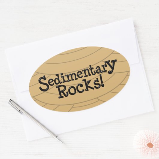 Sedimentaire rotsen! Sticker (Envelop)