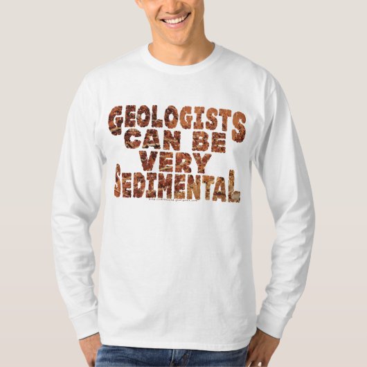 "Sedimental" Geologen T-shirt (Voorkant)