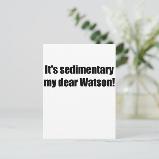 sedimentaryzwart briefkaart (Staand voorkant)