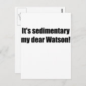 sedimentaryzwart briefkaart (Voorkant / Achterkant)