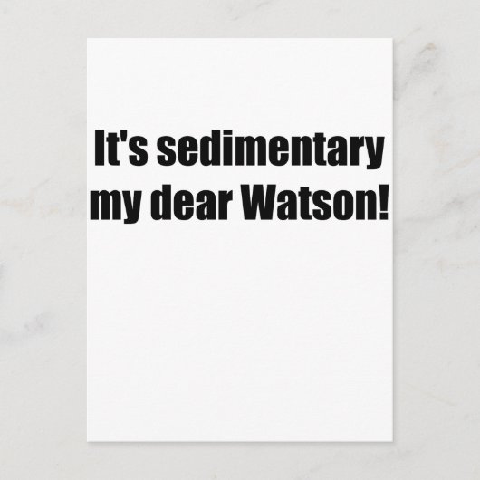 sedimentaryzwart briefkaart (Voorkant)