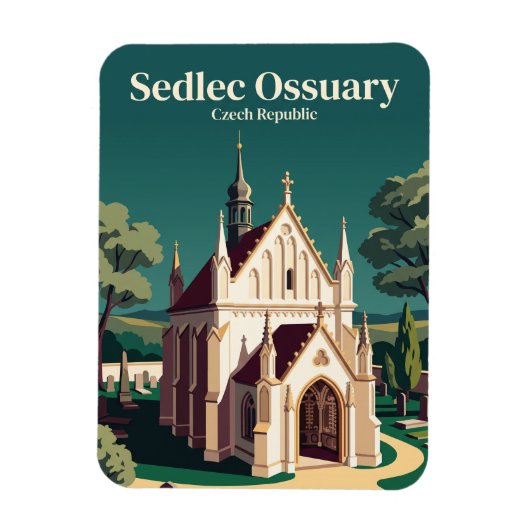 Sedlec Beenderkerk Tsjechië Magneet (Verticaal)