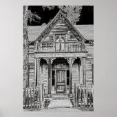 Sedman Home Porch - Nevada City Montana Ghost Town Poster (Voorkant)