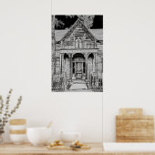 Sedman Home Porch - Nevada City Montana Ghost Town Poster (Keuken)