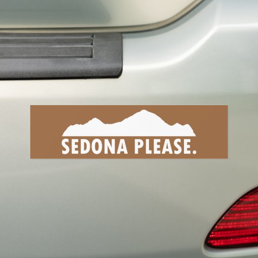 Sedona alsjeblieft bumpersticker (Op auto)