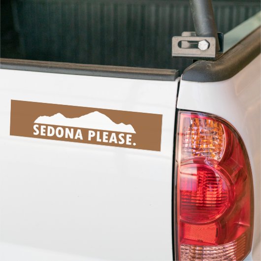 Sedona alsjeblieft bumpersticker (Op Truck)