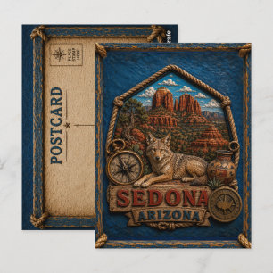 Sedona Arizona Ansichtkaart Reis Vintage Briefkaart