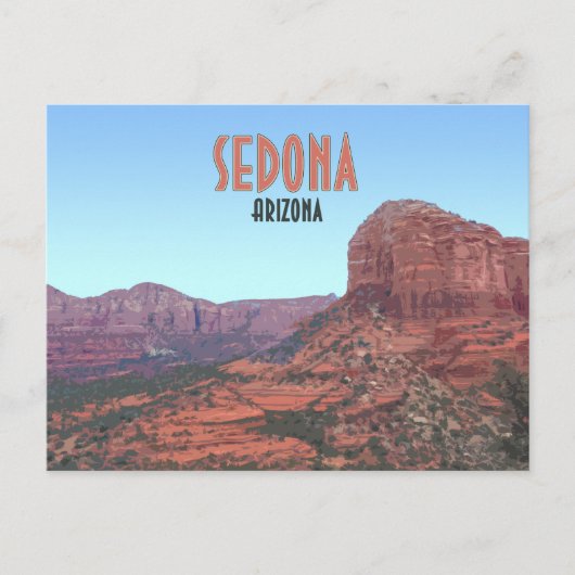 Sedona Arizona Bell Rock Canyon  Briefkaart (Voorkant)