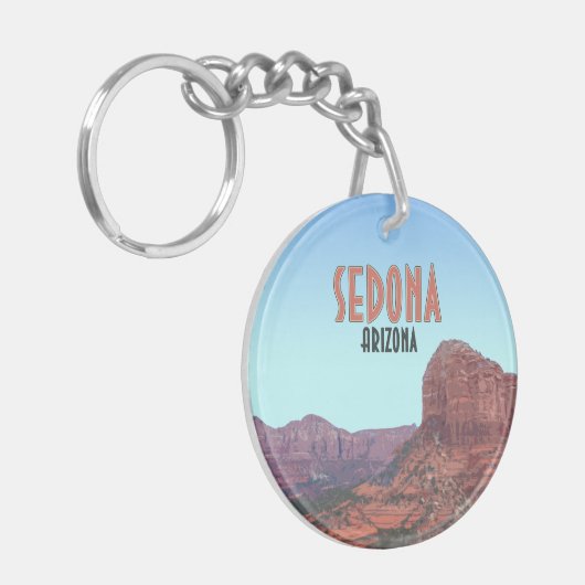 Sedona Arizona Bell Rock Canyon Sleutelhanger (Voorkant Links)