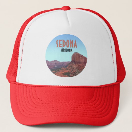 Sedona Arizona Bell Rock Canyon  Trucker Pet (Voorkant)