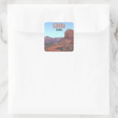 Sedona Arizona Bell Rock Canyon  Vierkante Sticker (Tas)
