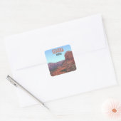 Sedona Arizona Bell Rock Canyon  Vierkante Sticker (Envelop)