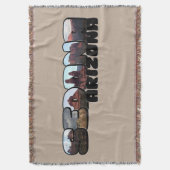 Sedona Arizona Big Letter - Uitzicht in bergen Deken (Voorkant Verticaal)