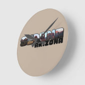 Sedona Arizona Big Letter - Uitzicht in bergen Ronde Klok (Hoek)