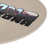 Sedona Arizona Big Letter - Uitzicht in bergen Snijplank (Hoek)