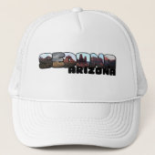 Sedona Arizona Big Letter - Uitzicht van het geber Trucker Pet (Voorkant)