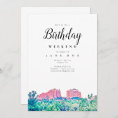 Sedona Arizona Birthday Weekend Kaart (Voorkant / Achterkant)