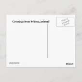 SEDONA ARIZONA BRIEFKAART (Achterkant)