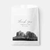 Sedona Arizona bruiloft gunst foto dank u Bedankzakje (Voorkant)