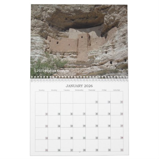 SEDONA ARIZONA CALENDAR KALENDER (Jan 2026)