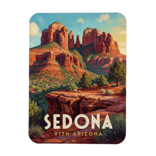 Sedona Arizona Cathedral Rock Reizen   Magneet