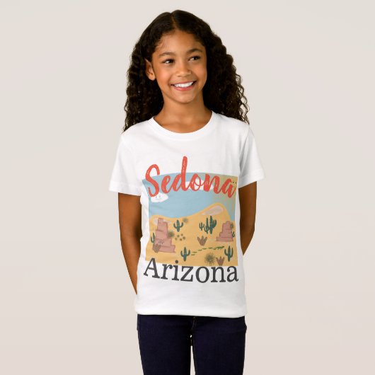Sedona Arizona Desert, Girl's T-shirt (Voorkant volledig)