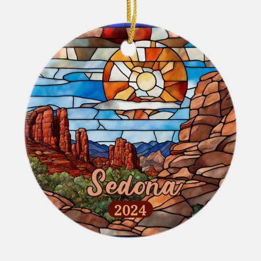 Sedona Arizona Desert Keramisch Ornament (Voorkant)