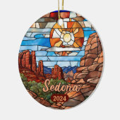 Sedona Arizona Desert Keramisch Ornament (Links)