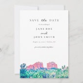 Sedona Arizona Desert Mountain slaat de datum op Save The Date (Voorkant)