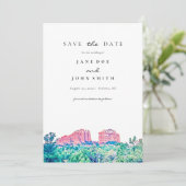 Sedona Arizona Desert Mountain slaat de datum op Save The Date (Staand voorkant)