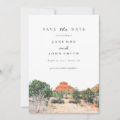 Sedona Arizona Desert Mountain slaat de datum op Save The Date (Voorkant)