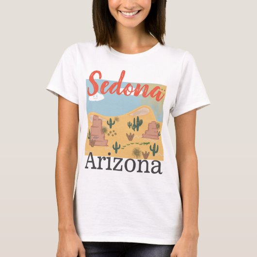 Sedona Arizona Desert T-shirt (Voorkant)