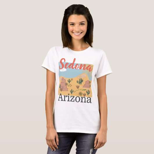 Sedona Arizona Desert T-shirt (Voorkant volledig)
