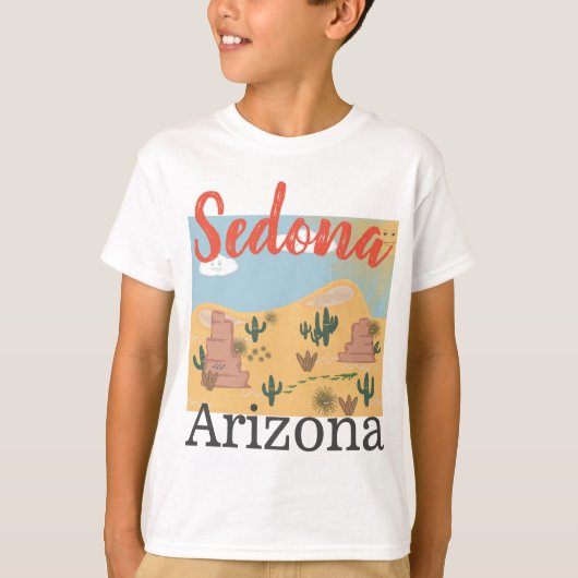 Sedona Arizona Desert T-shirt, jongens T-shirt (Voorkant)