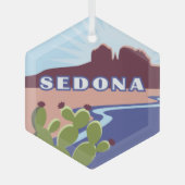 Sedona, Arizona Glas Ornament (Voorkant)