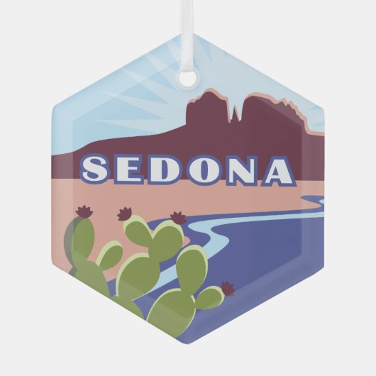 Sedona, Arizona Glas Ornament (Voorkant)