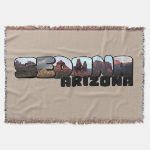 Sedona Arizona Grote Letter - Bergzicht Deken