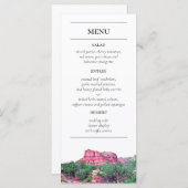 Sedona Arizona Het menu Opvang van gebergte (Voorkant / Achterkant)