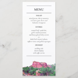 Sedona Arizona Het menu Opvang van gebergte